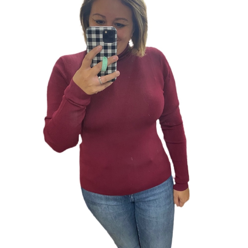 Fitted turtle neck